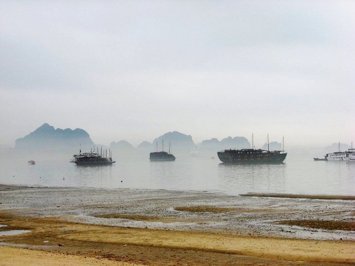Boats in the Mist, Halong Bay